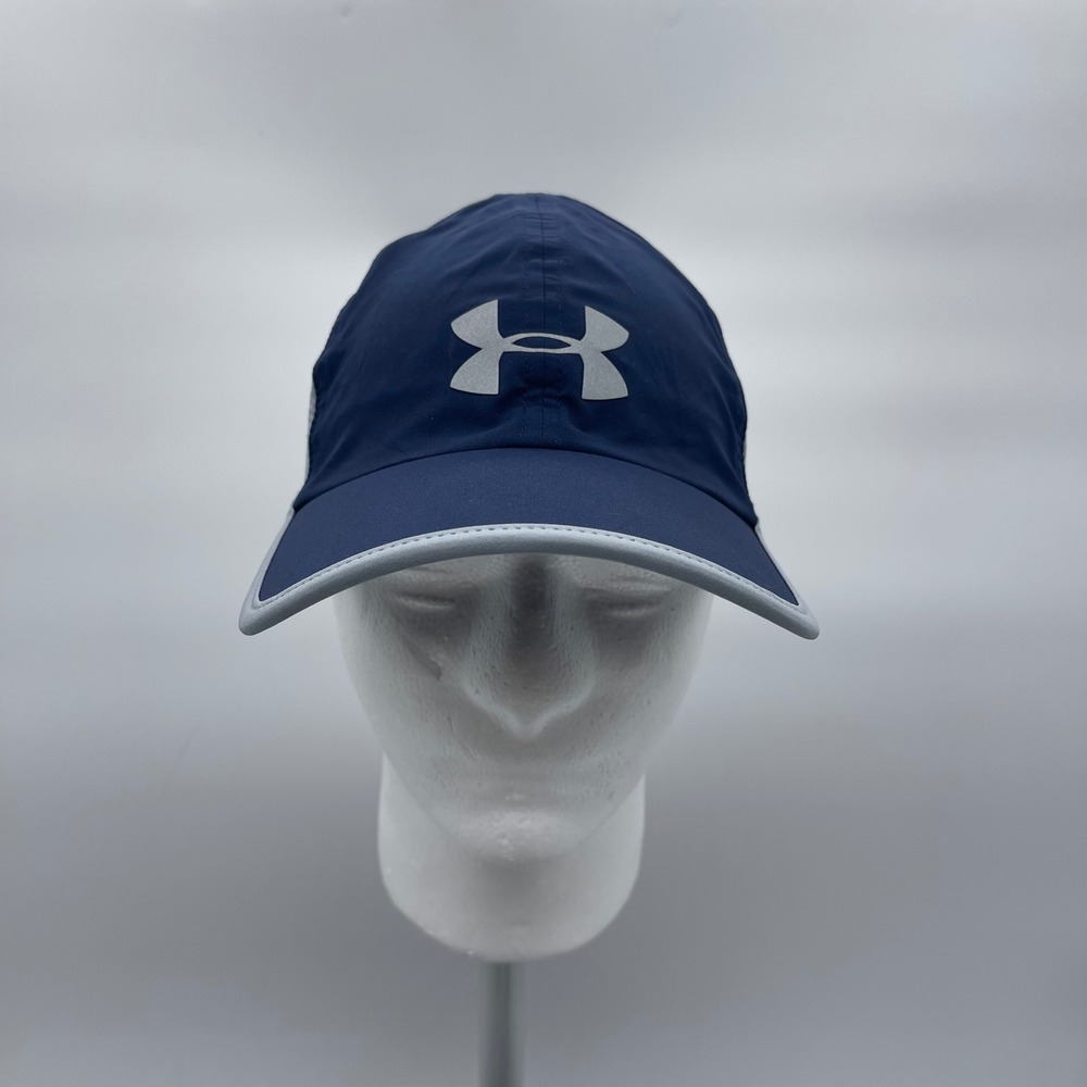 Under Armour 1291840 Mens OSFA Navy Blue Shadow Running Hat Reflective Mesh Cap